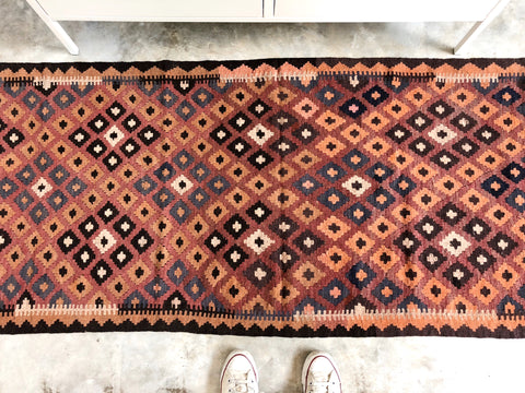 VINTAGE AFGHAN KILIM RUNNER "MITZI"