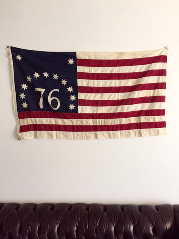 VINTAGE AMERICAN BICENTENNIAL FLAG