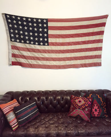 VINTAGE 48 STAR AMERICAN FLAG