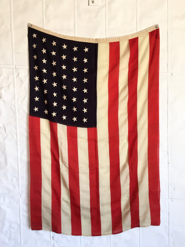 VINTAGE 48 STAR U.S. FLAG