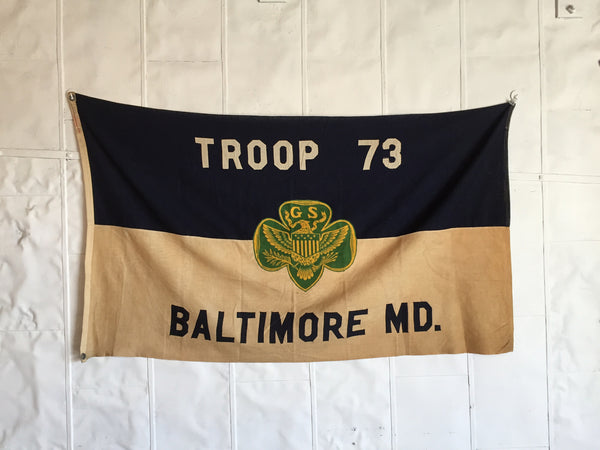 VINTAGE GIRL SCOUT FLAG TROOP 73