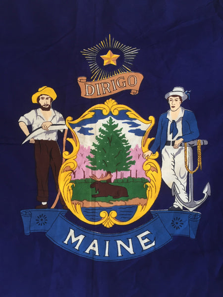 VINTAGE MAINE STATE FLAG