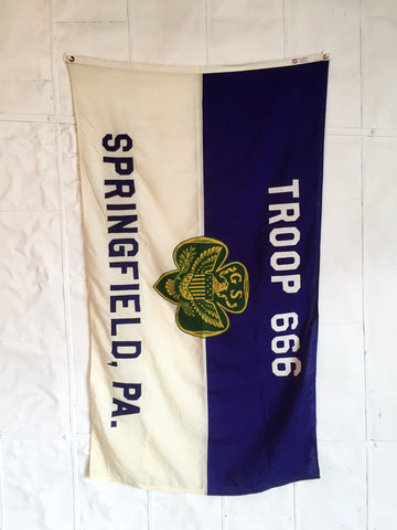 VINTAGE GIRL SCOUT FLAG TROOP 666